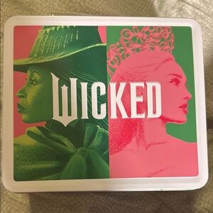 Green and Pink Wicked with thermos lunch tin